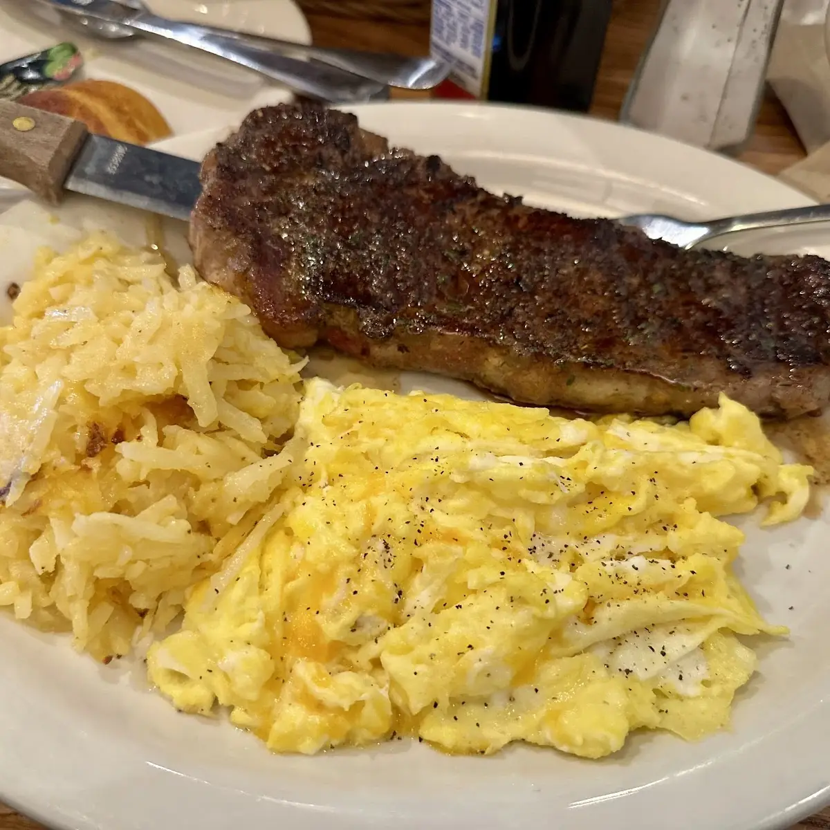 New York Strip Steak & Eggs
