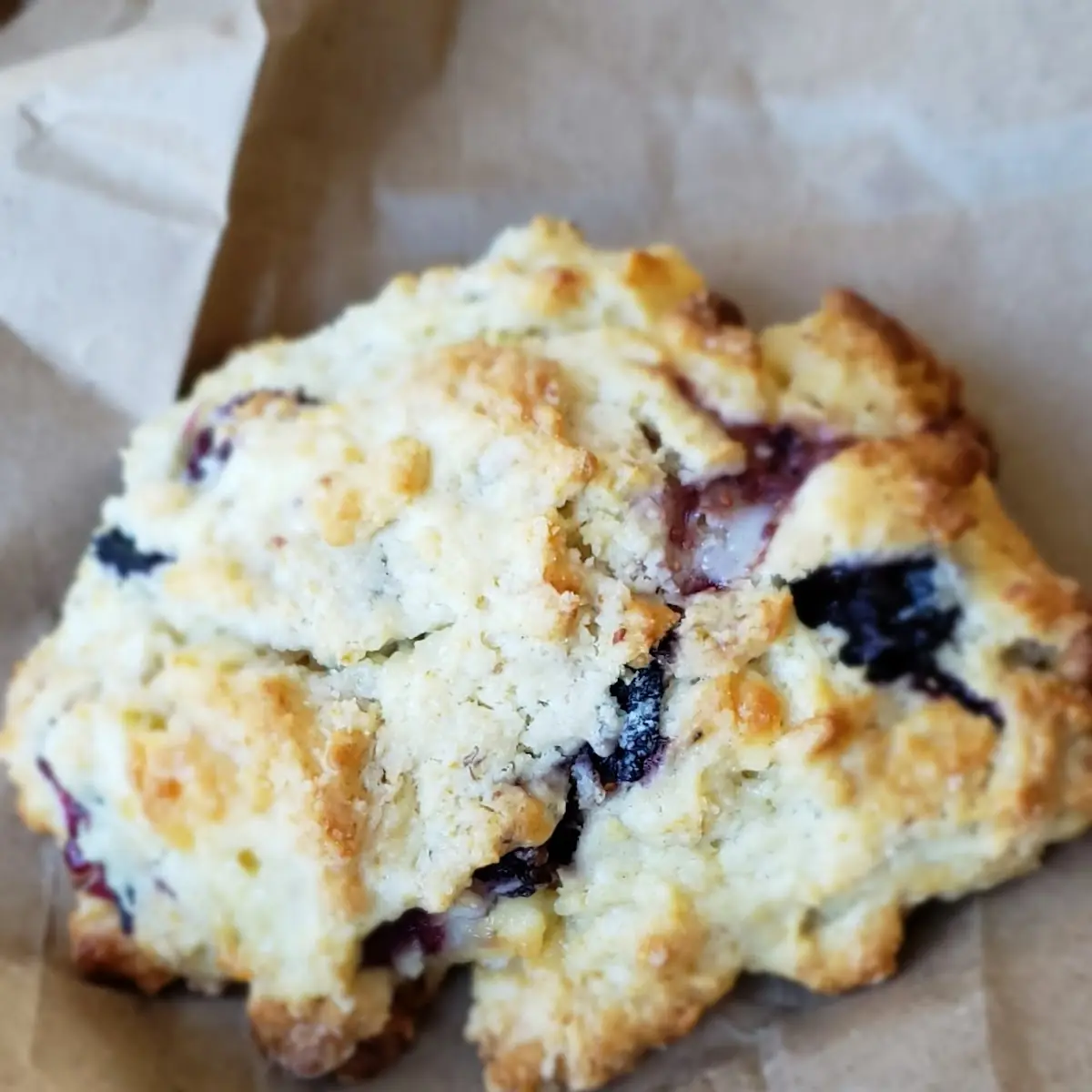 Blueberry White Chocolate Scone