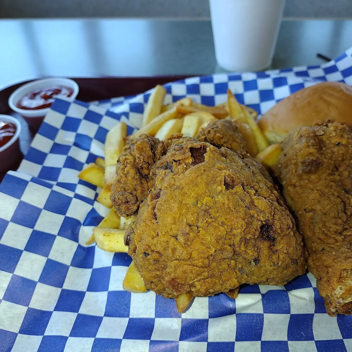 Fried Chicken and French Fries