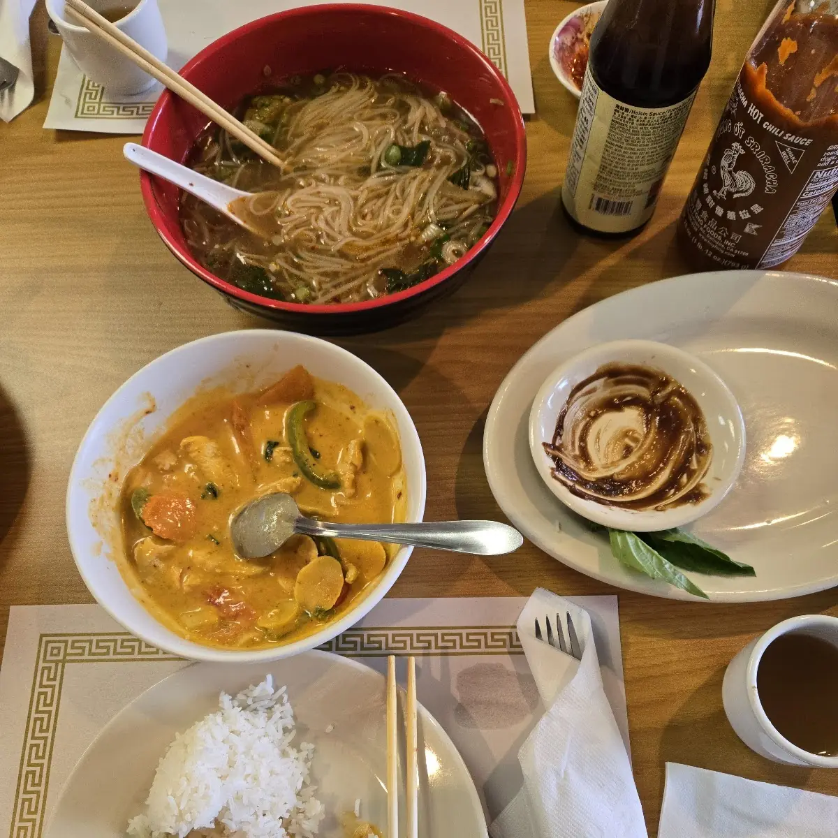 Red Curry Pho and Summer Rolls