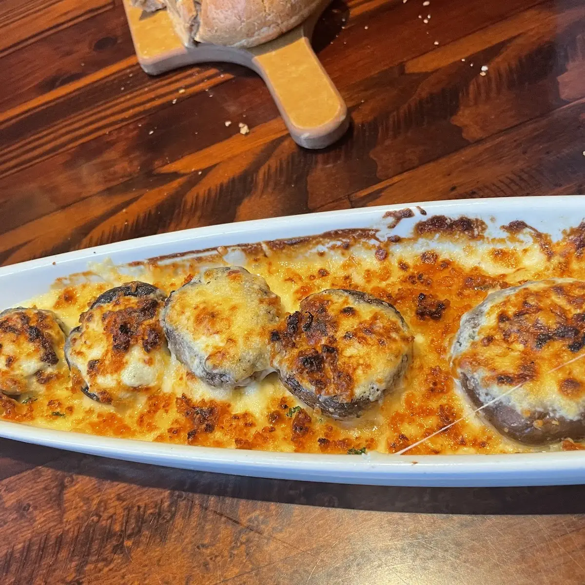White Cheddar Stuffed Mushrooms