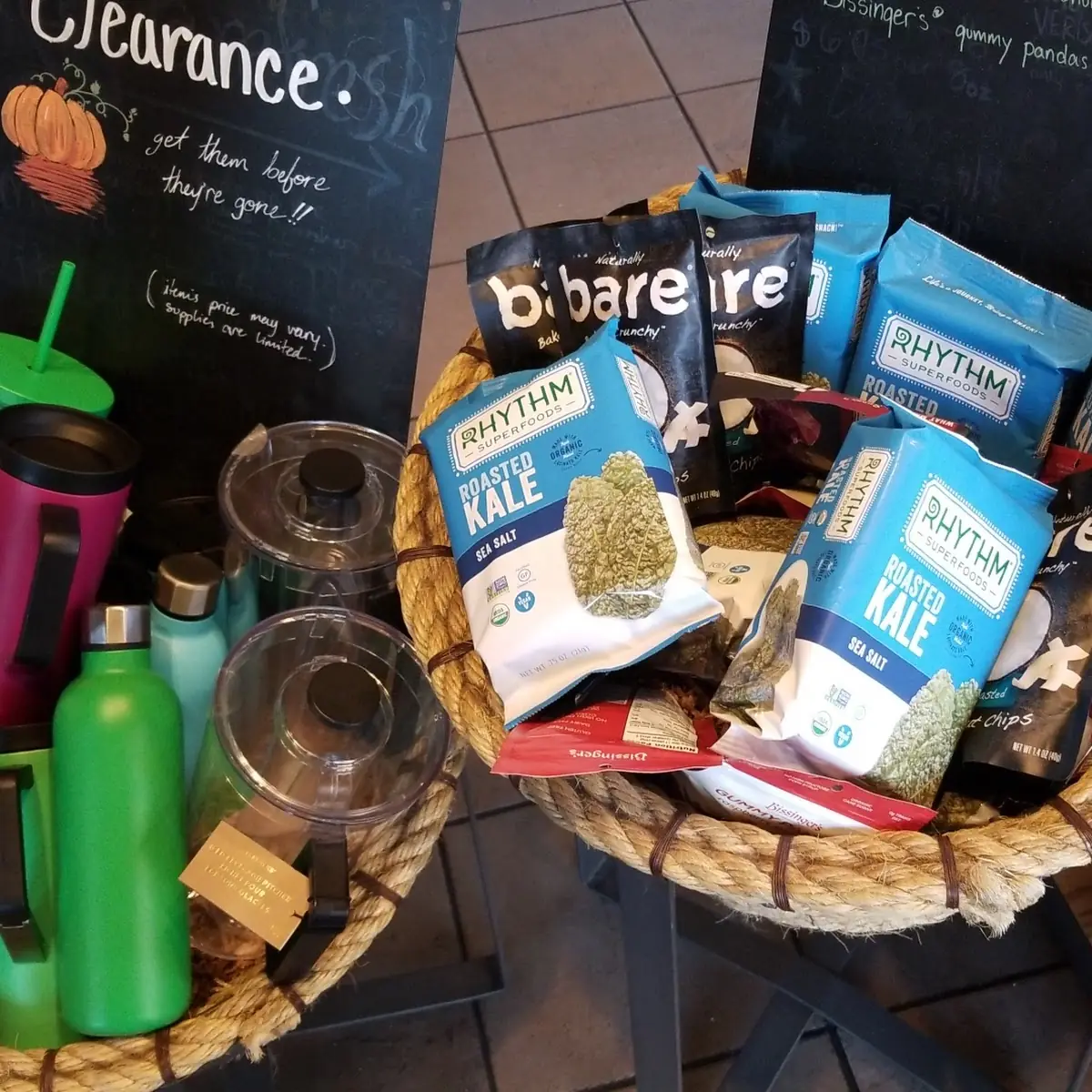 Snacks & Water Bottles