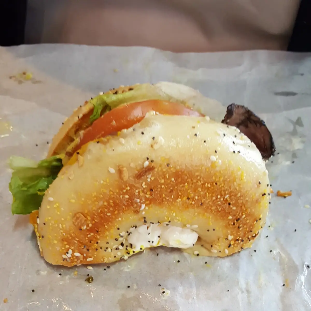 Roast Beef Bagel Sandwich