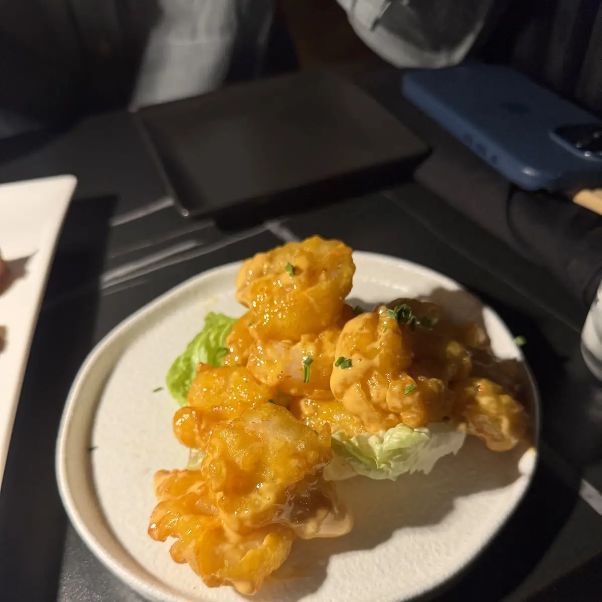 Popcorn Shrimp with Tobanjan Mayo