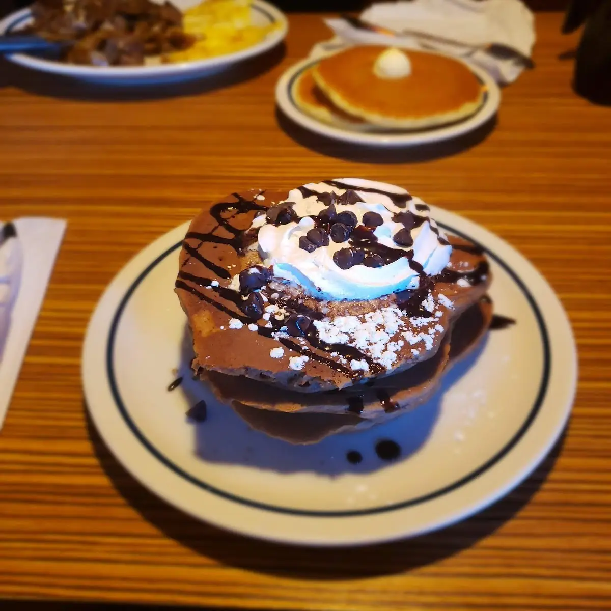 Double Chocolate Chip Pancakes