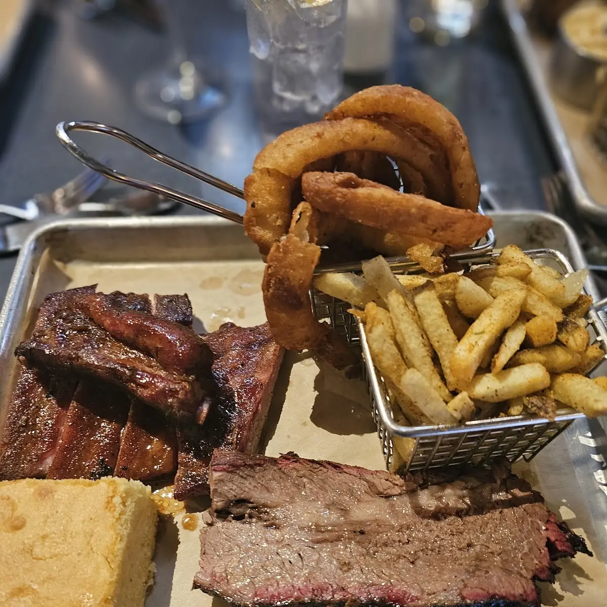 Ribs Pulled Pork Beef Brisket