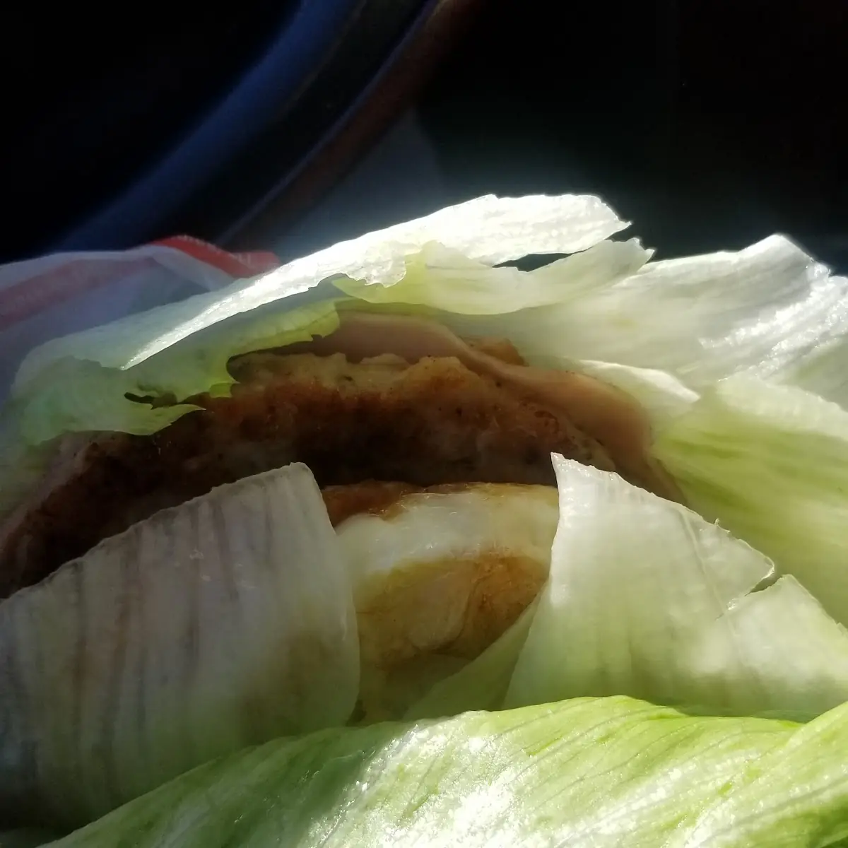 Sausage Patty with Lettuce Wrap