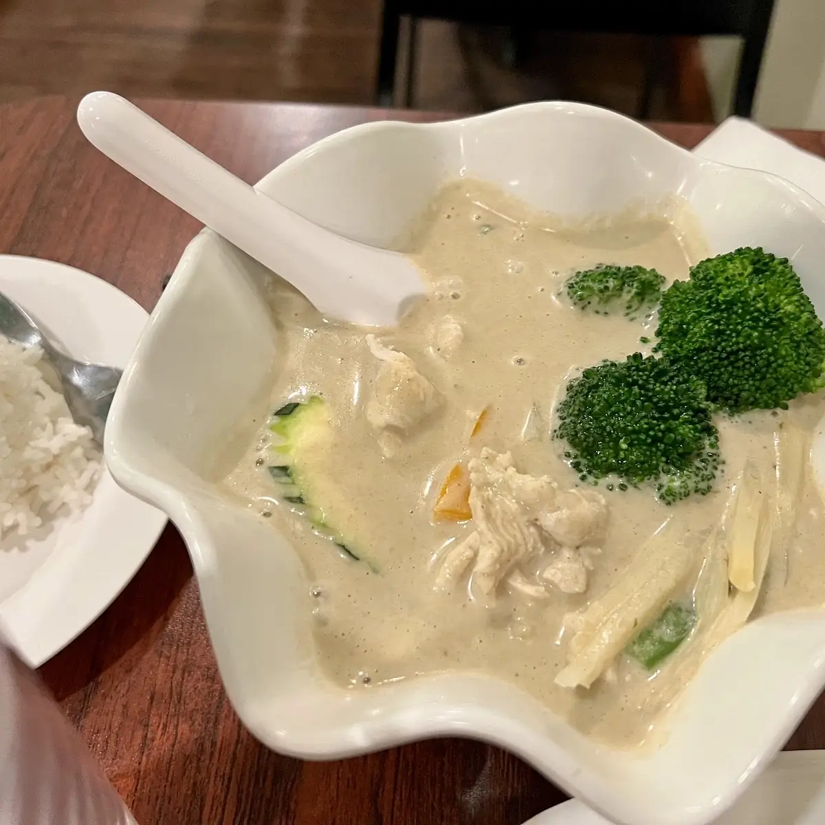 Red Curry with Broccoli and Rice