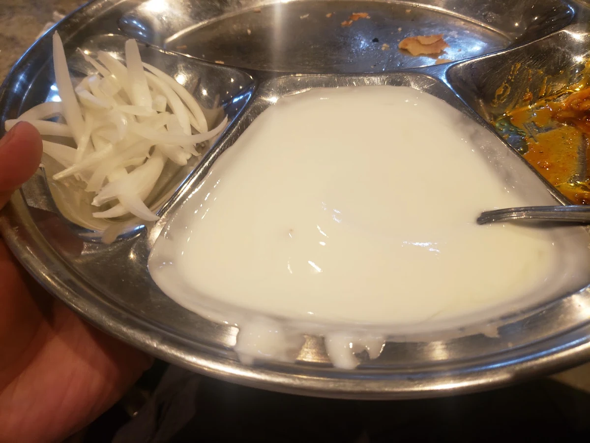 Plain Paratha with Yogurt