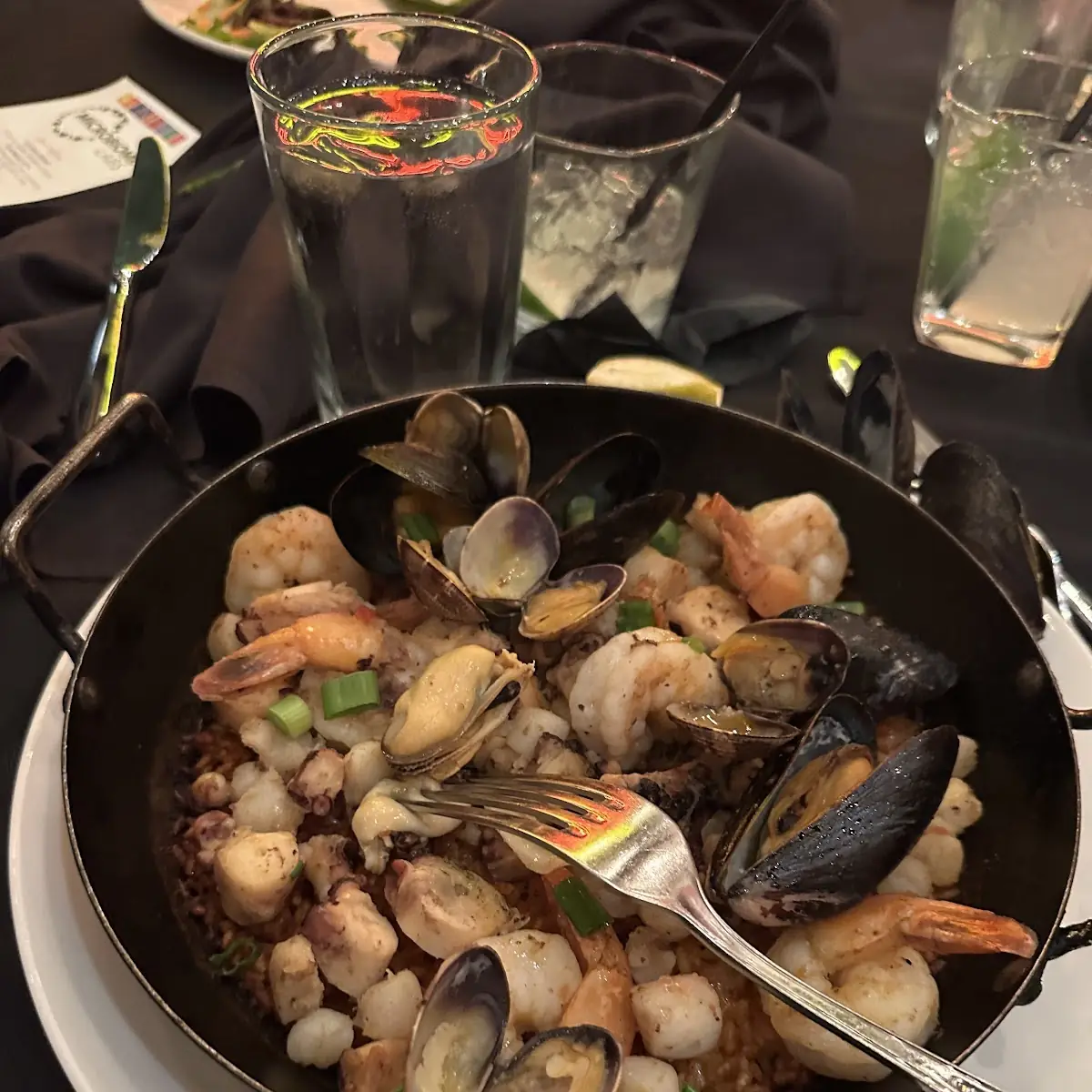 Seafood Paella with Lemon and Herbs