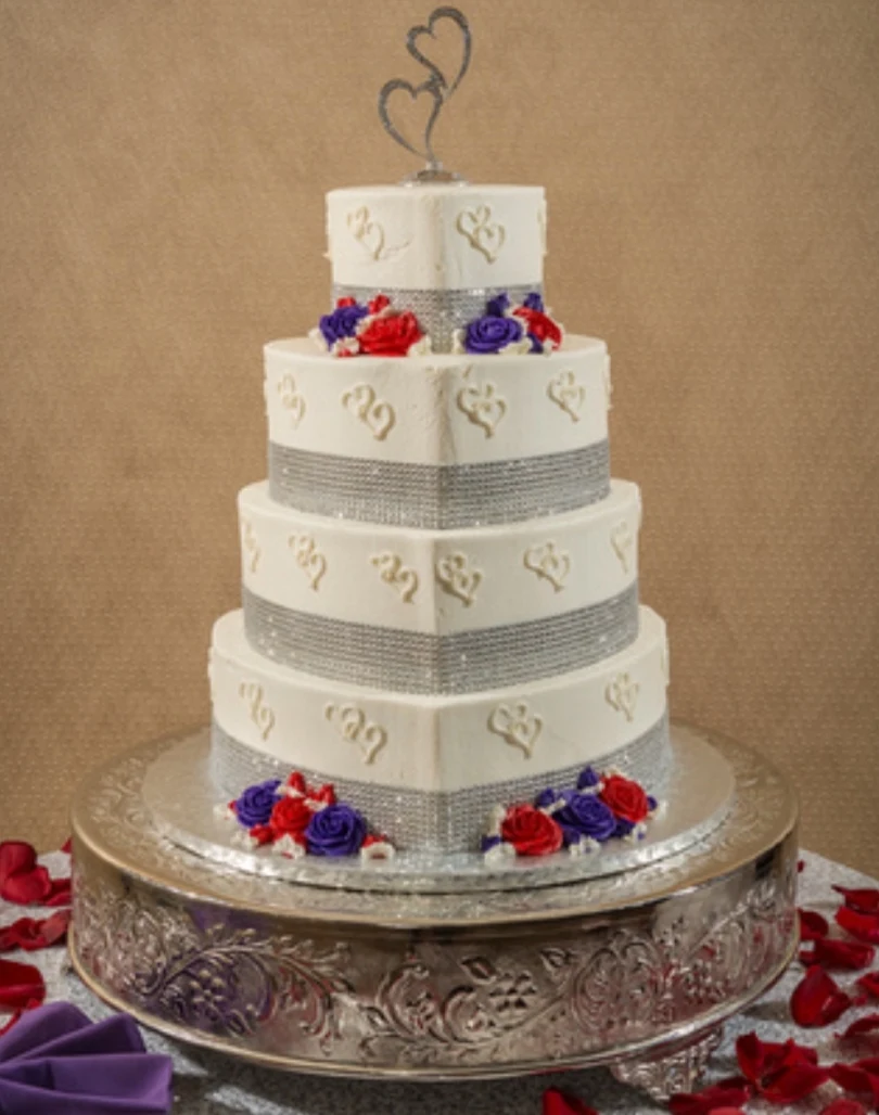 Heart Wedding Cake