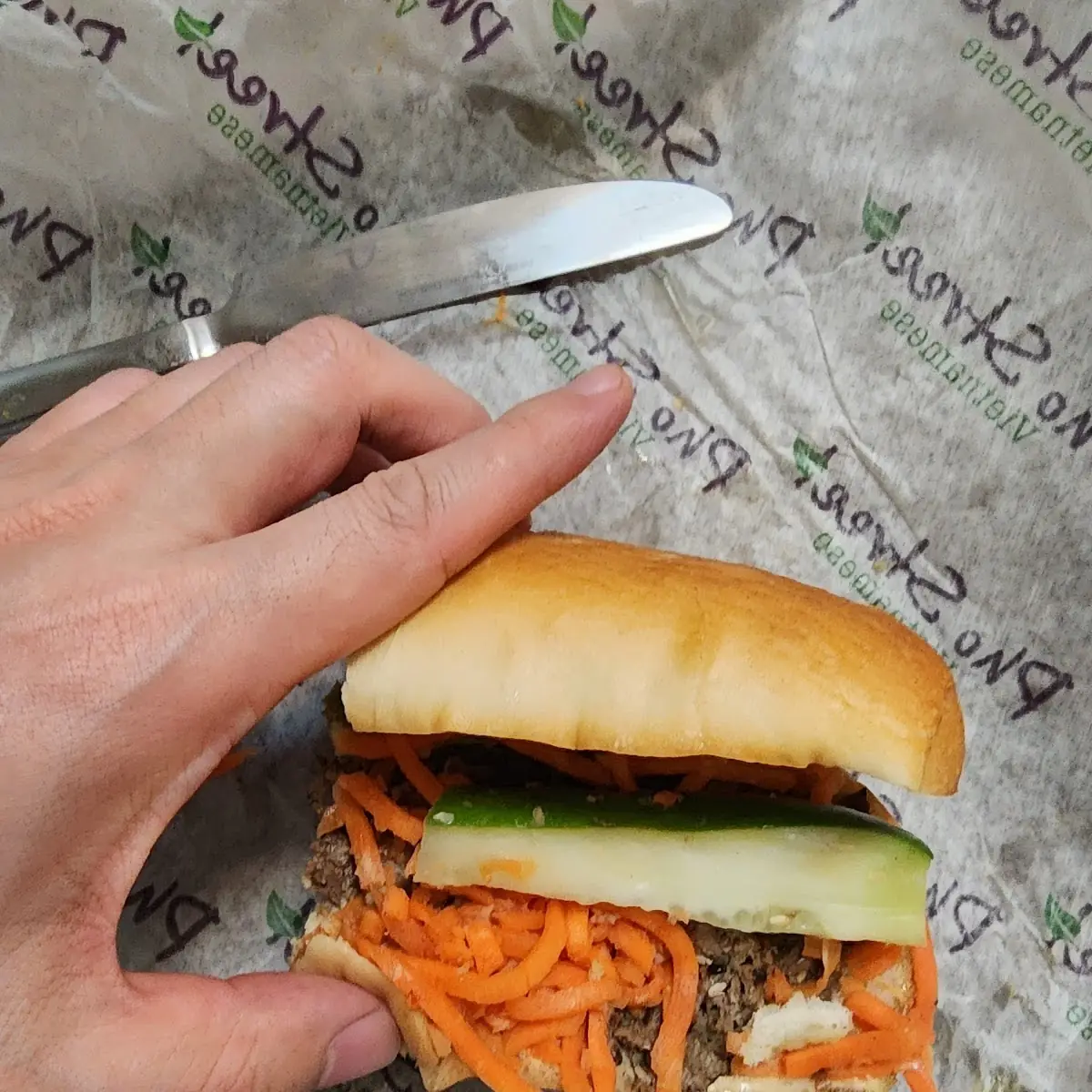 Sesame Beef Banh MI