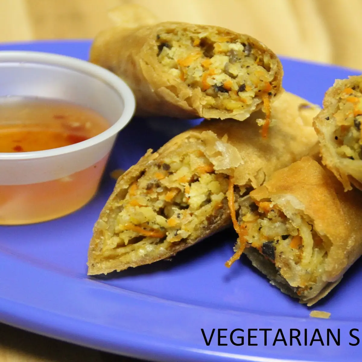 - Vegetarian Crispy Spring Rolls