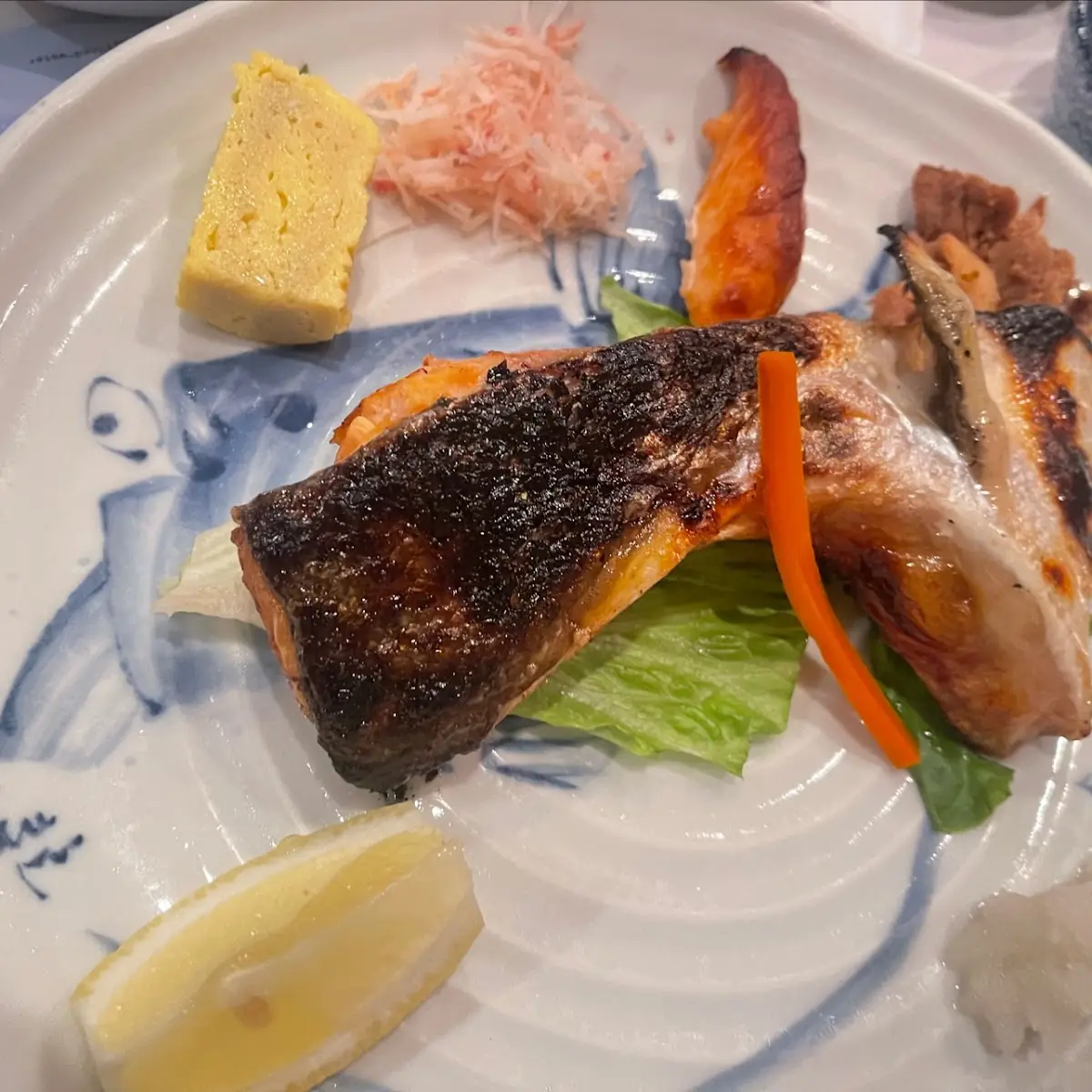 Salmon Kama Dinner