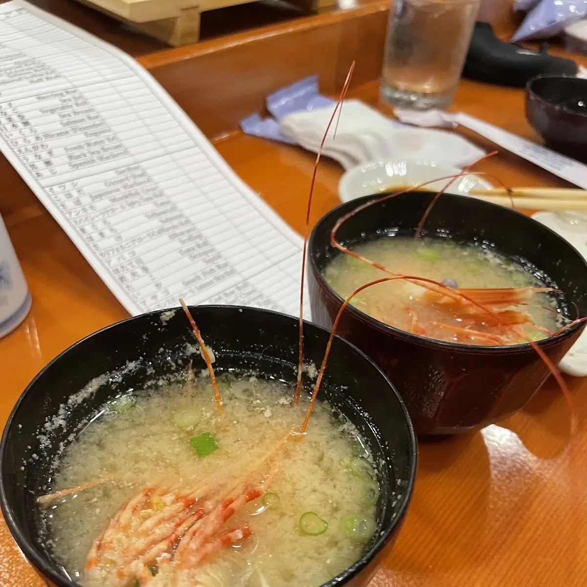 Shrimp Head Miso Soup