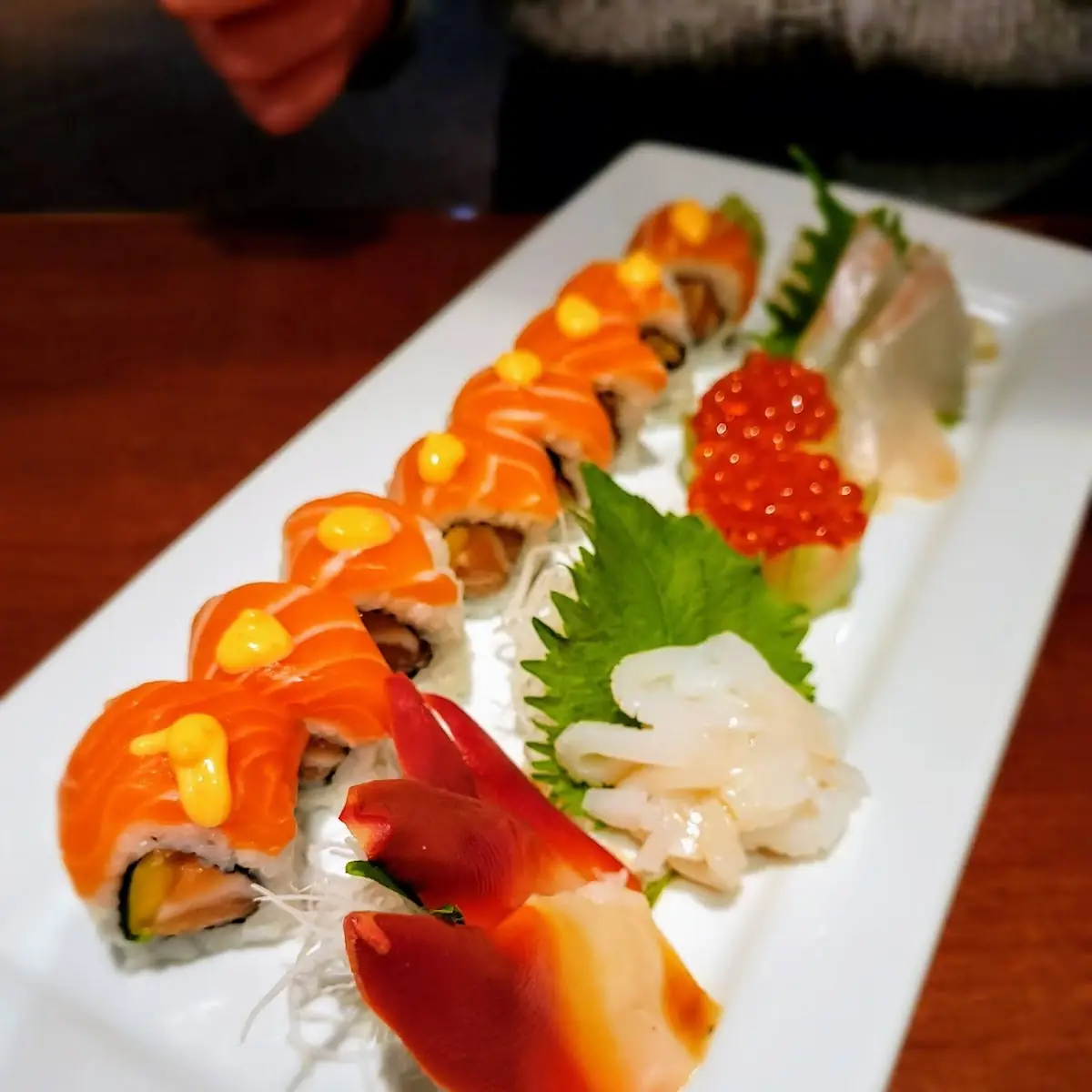 Mango Tango Roll Ikura Red Snapper