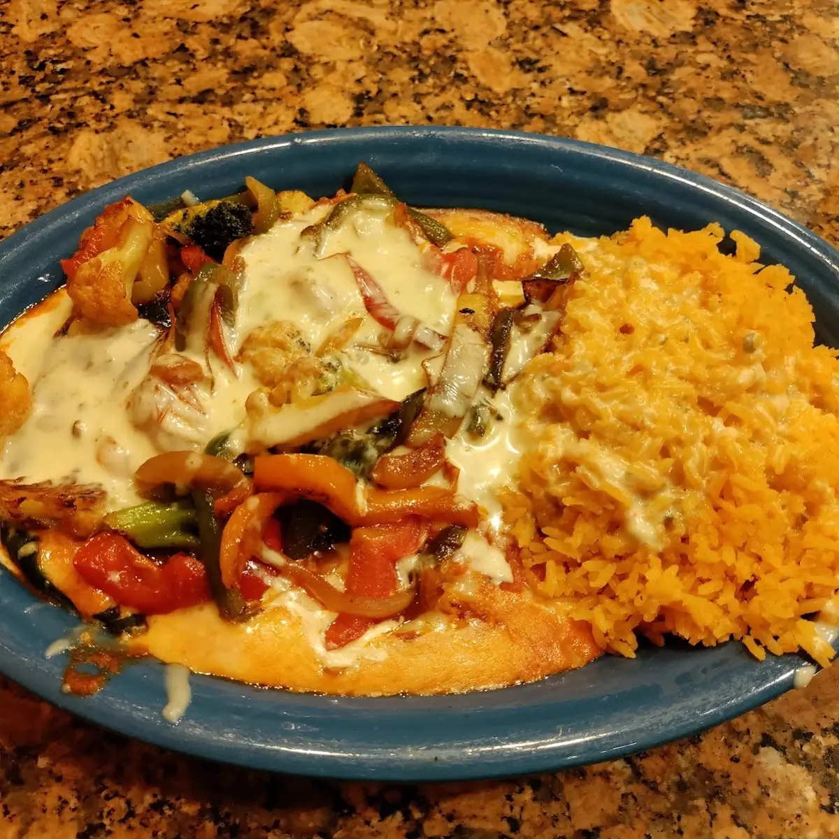 Grilled Chicken Rice & Queso