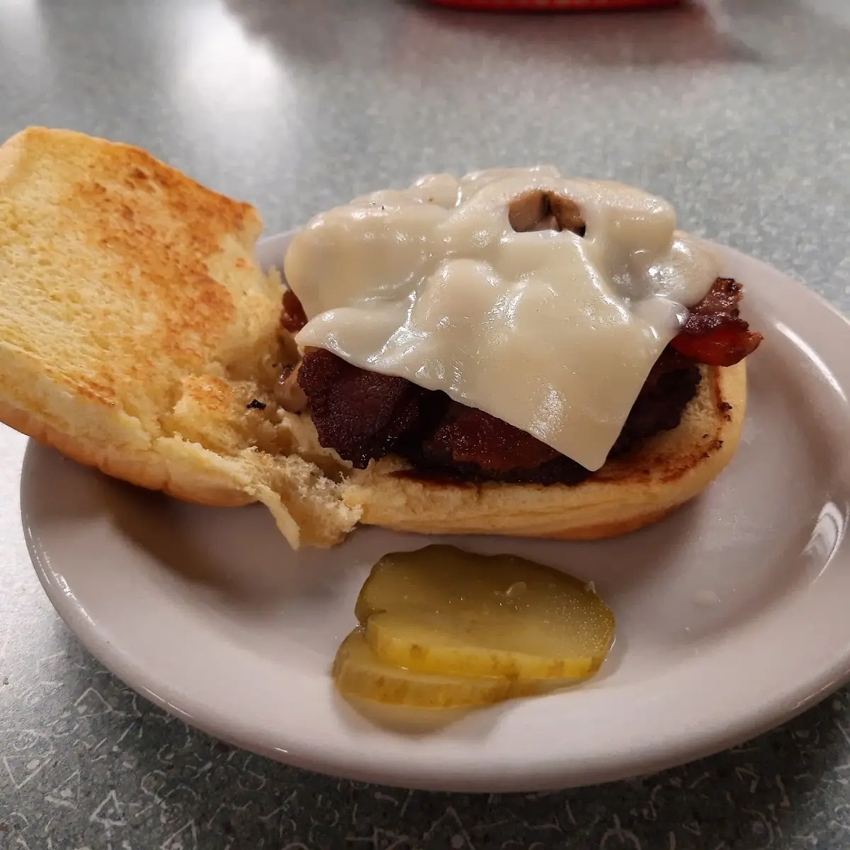 Bacon Mushroom Swiss Burger
