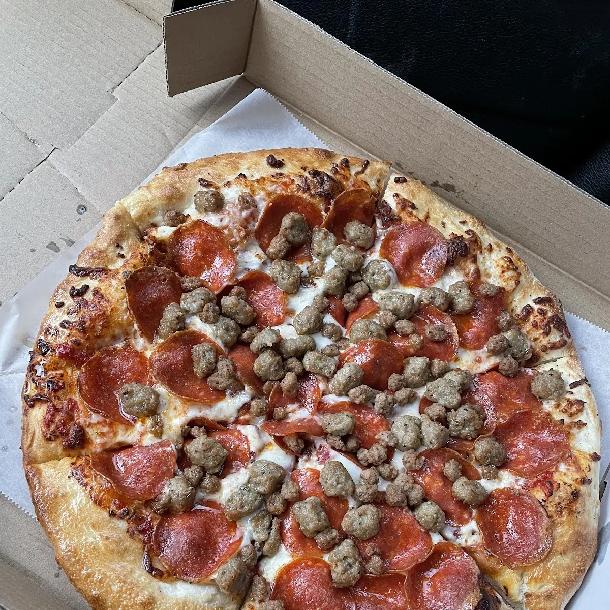 Pepperoni and Sausage Pizza