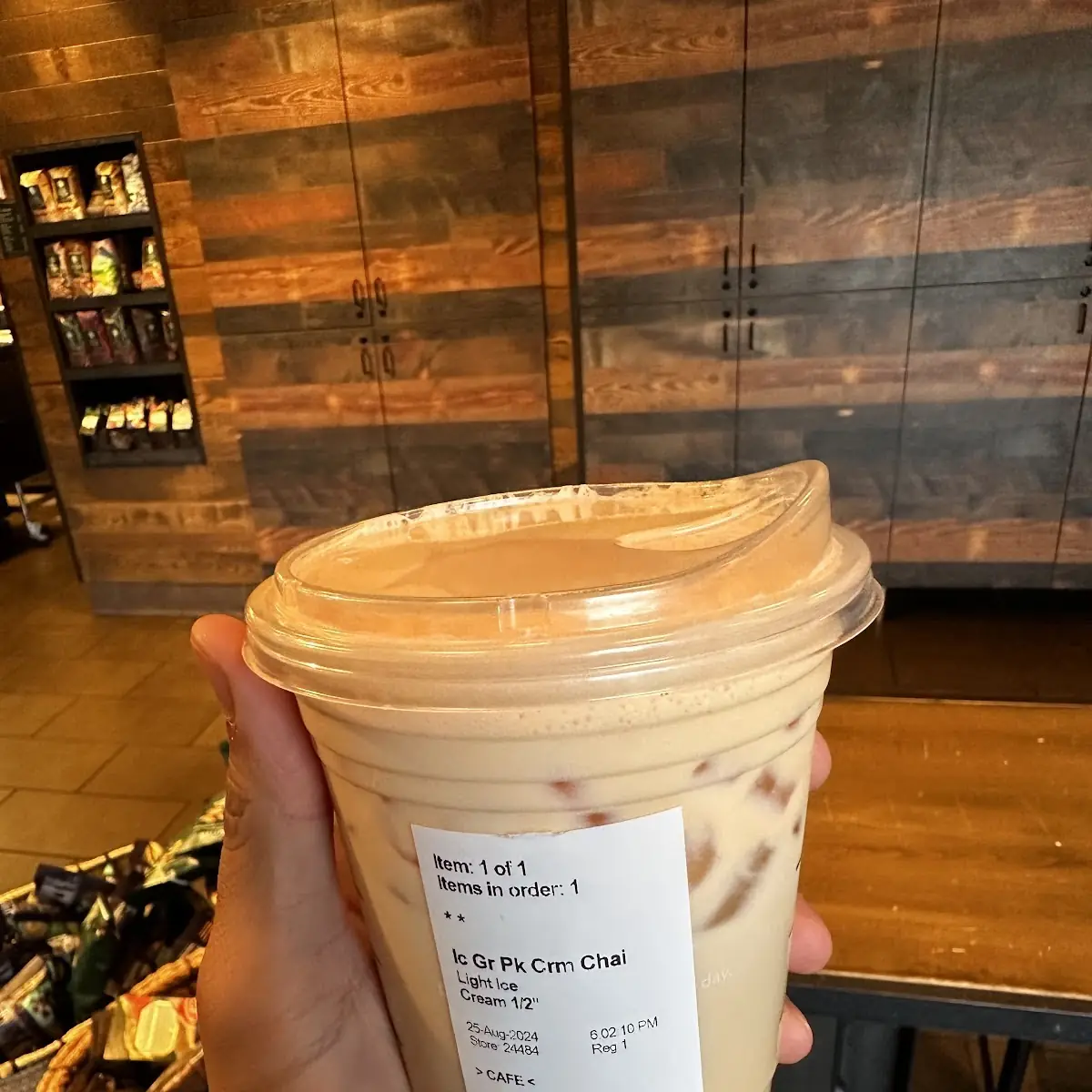 Pumpkin Chai Ice Latte