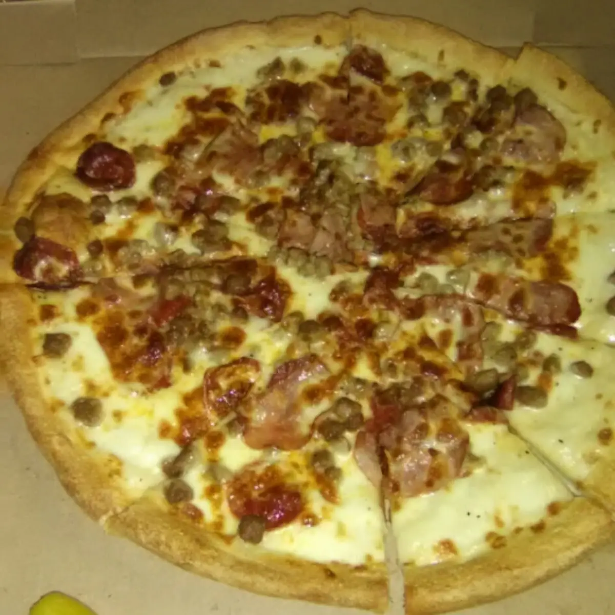 Alfredo Supreme Meat Lovers Pizza