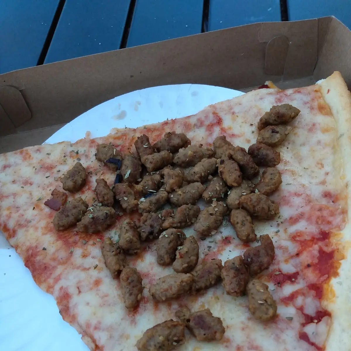 Sausage Pizza Slice