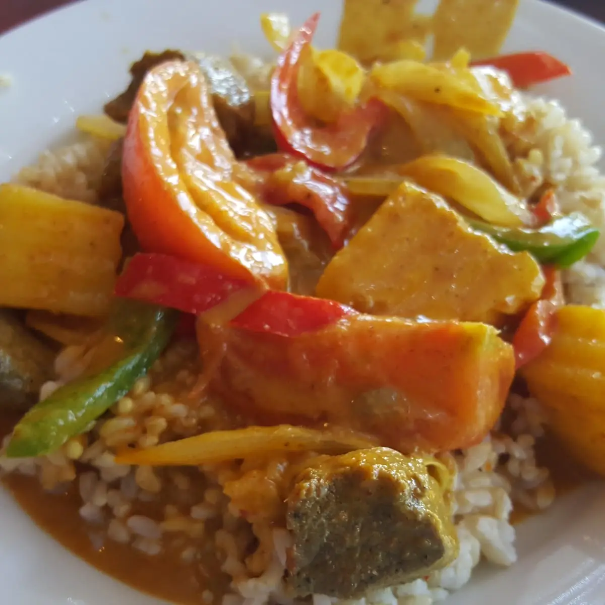 Lamb Curry with Brown Rice