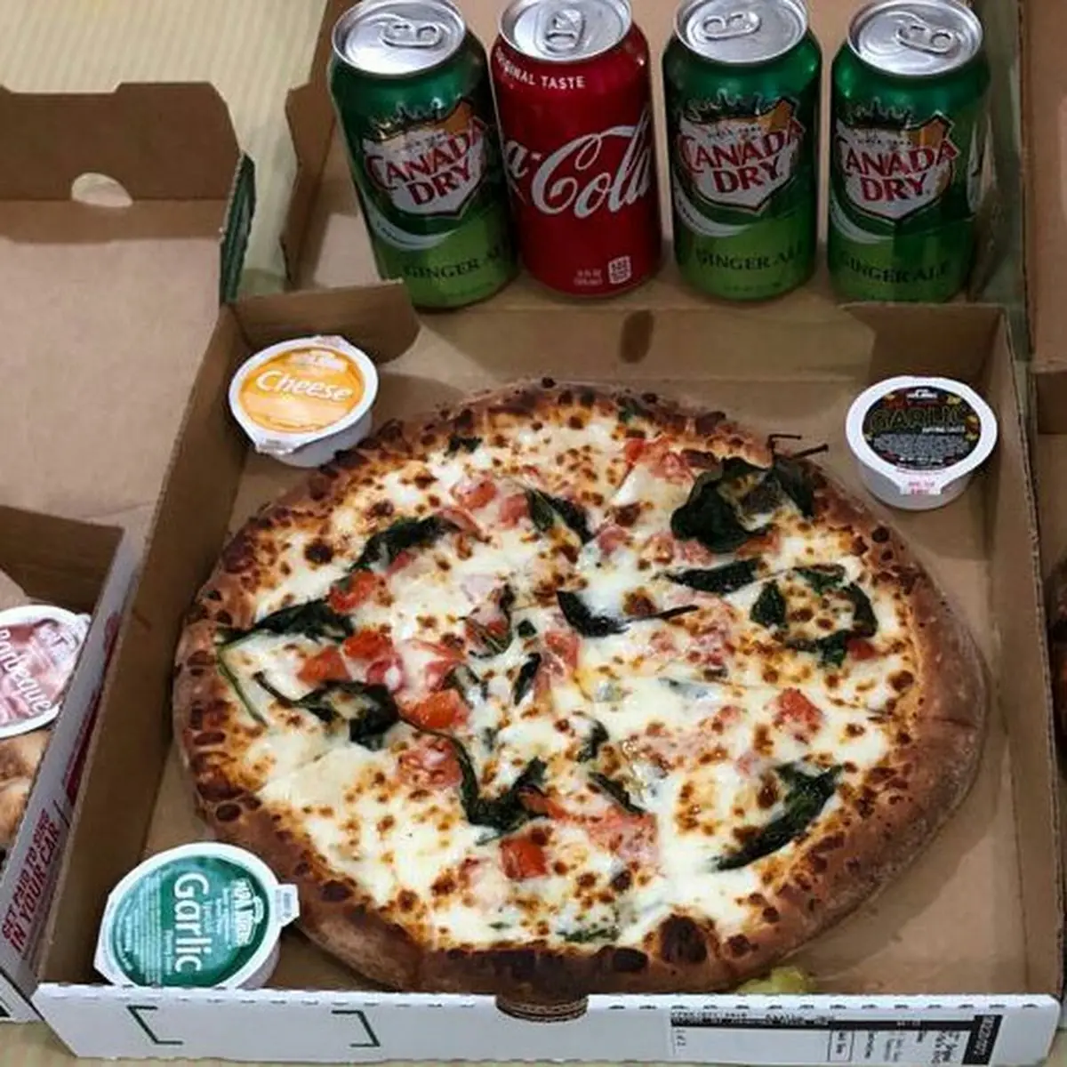Spinach Tomato Pizza