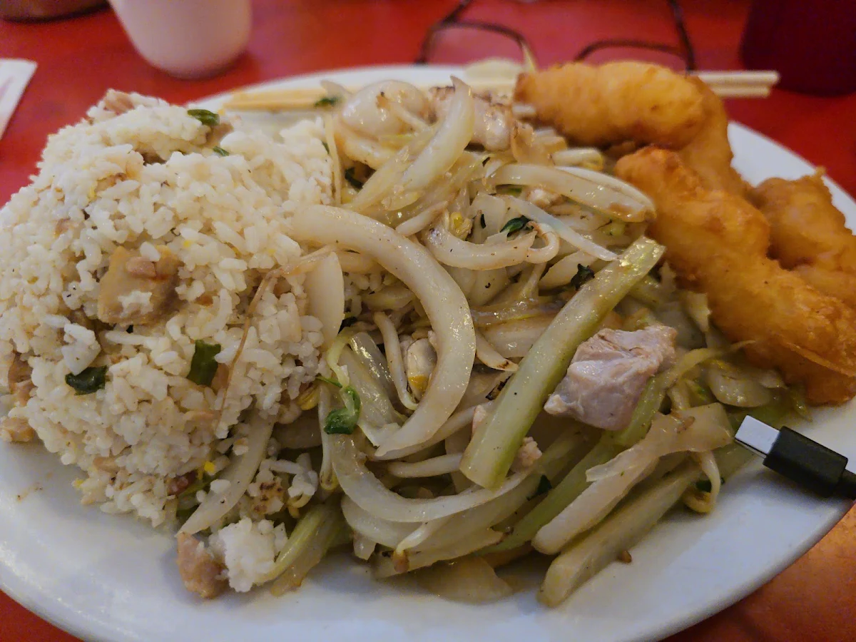 Fried Rice and Prawns
