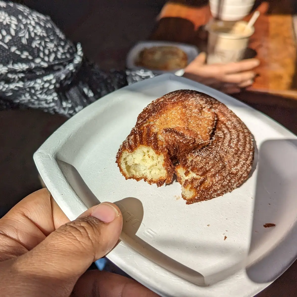 Almond Croissant and Cruller Donut