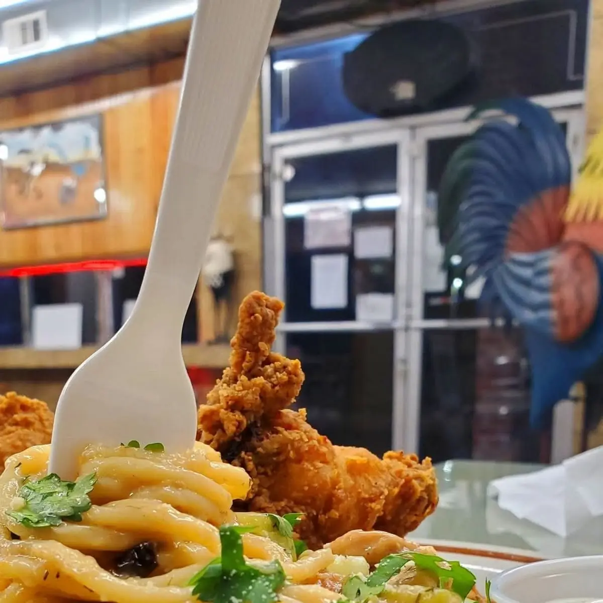 Special Dish Chicken Alfredo Spaghetti