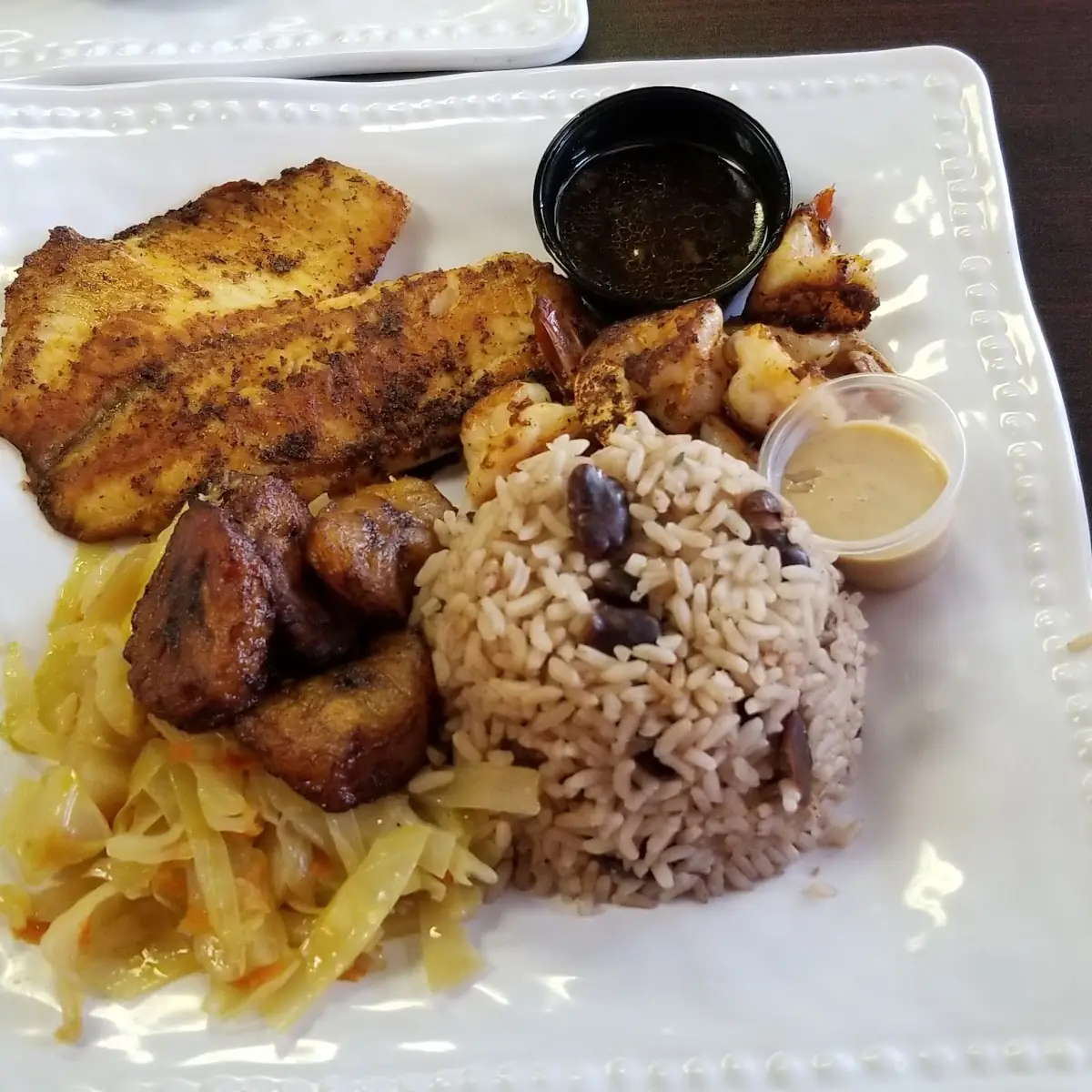 Grilled Tilapia & Grilled Shrimp 2way Combo Plate