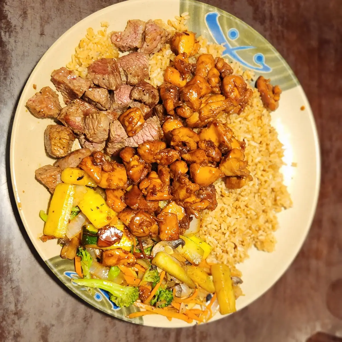 Hibachi Steak and Teriyaki Chicken Combo