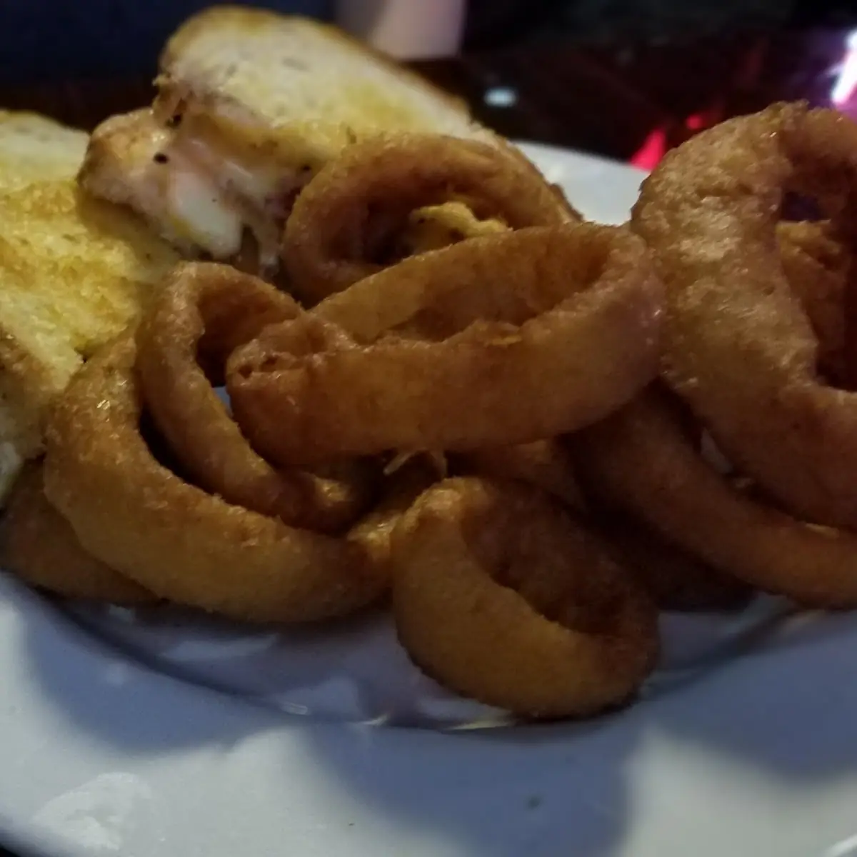 Patty Melt and Onion Rings
