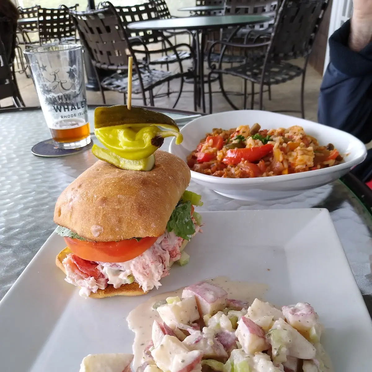 Lobster Roll with Potato Salad