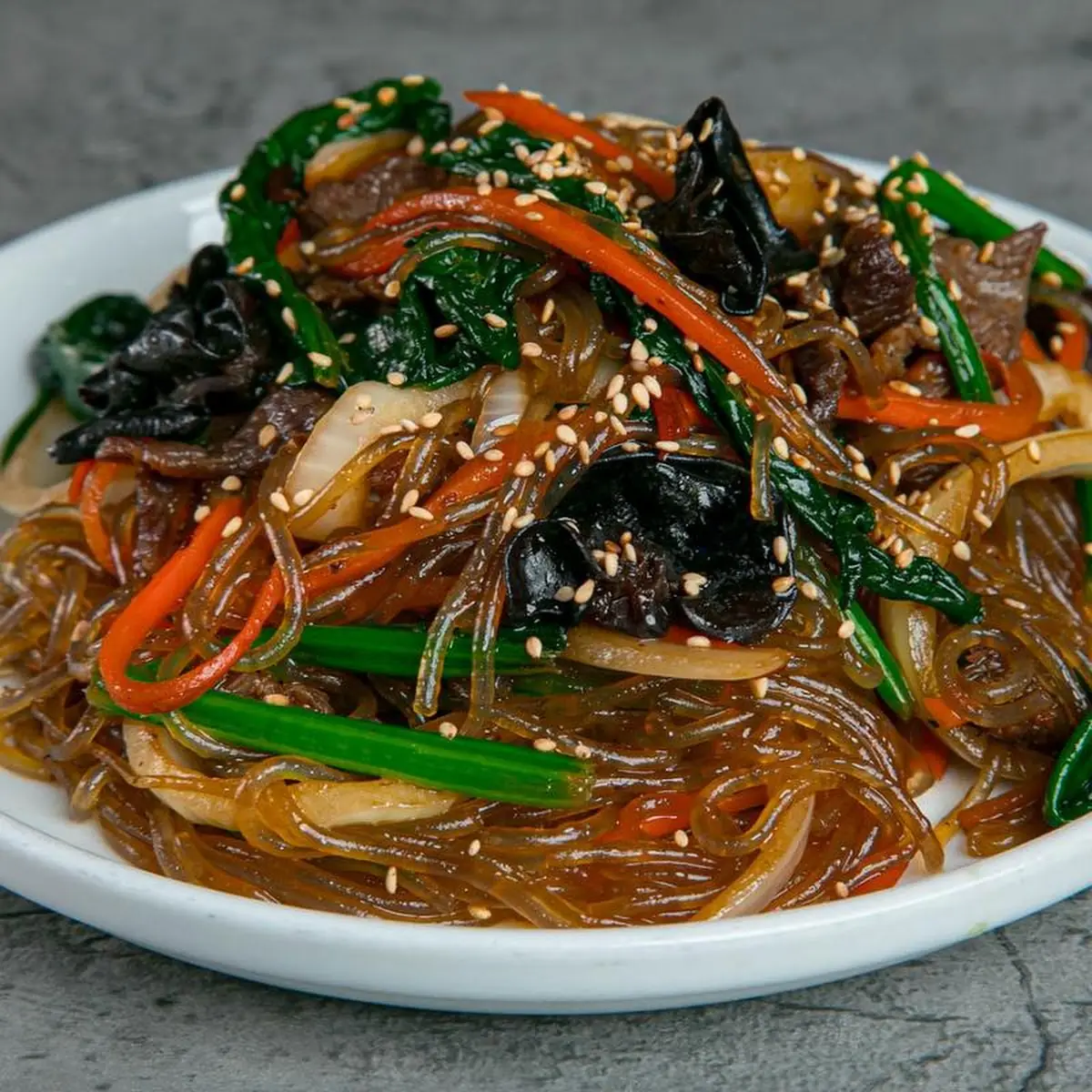 glass noodles 잡채