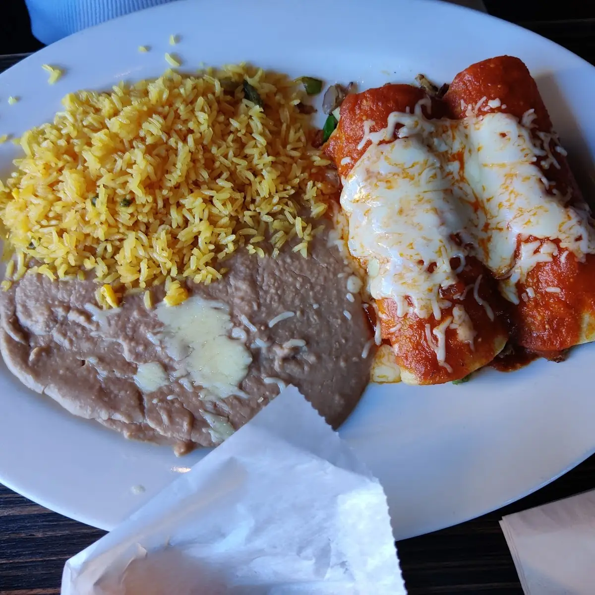 40. Soft Taco and Cheese Enchilada
