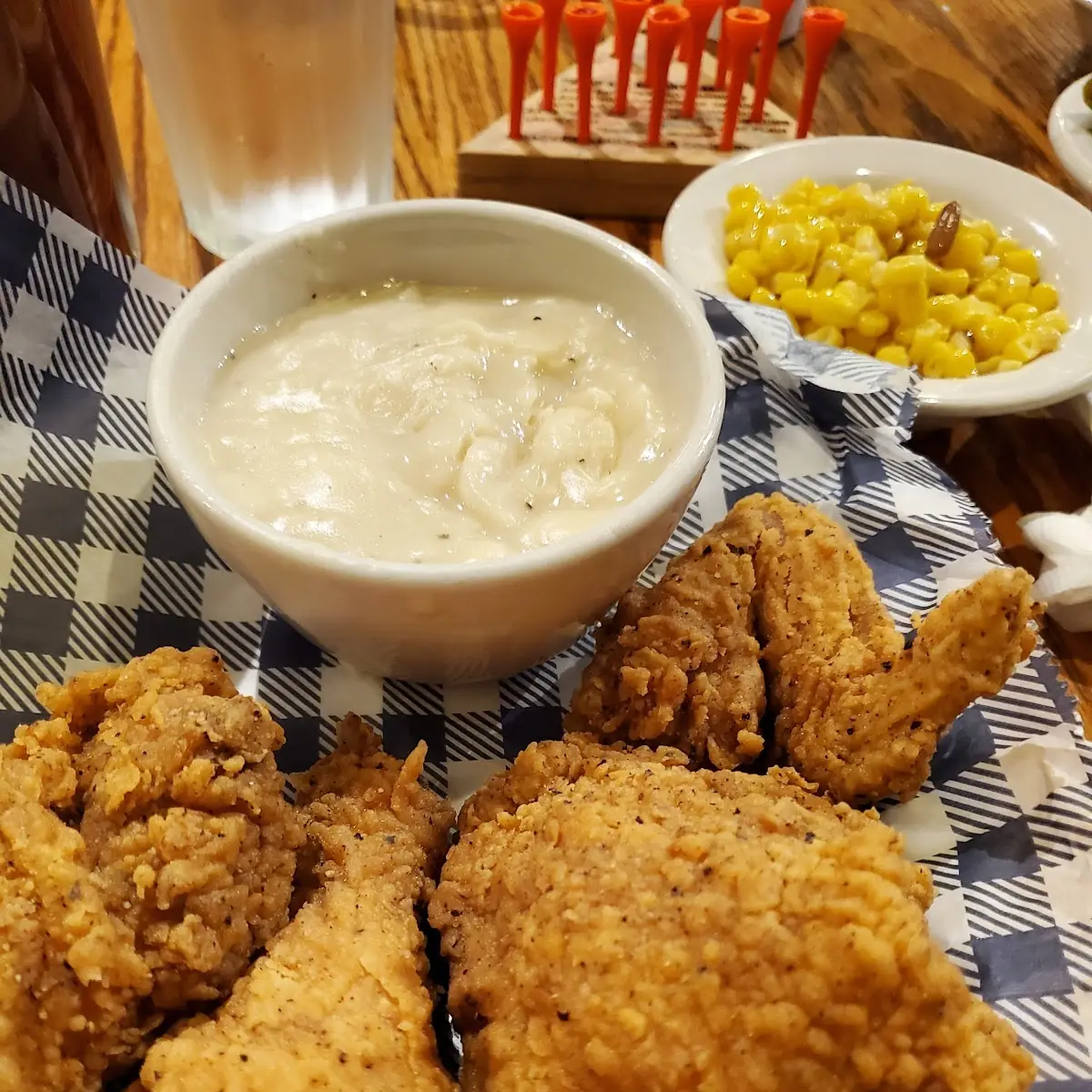 Southern Fried Chicken with Corn and Dumplings