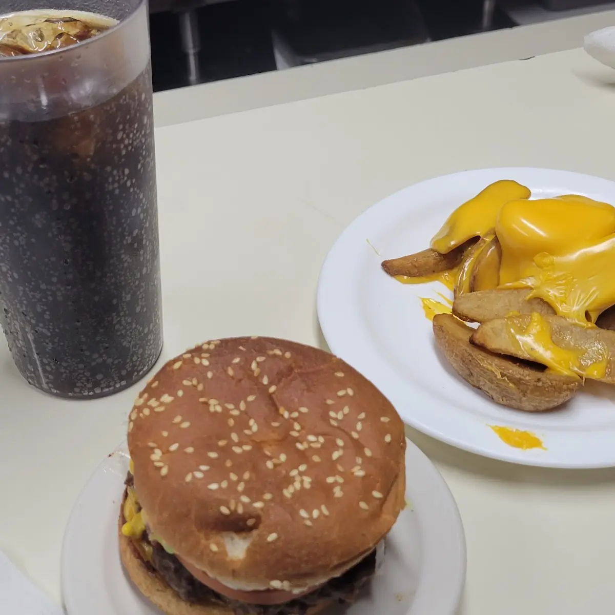 Cheese Burger and Friesc
