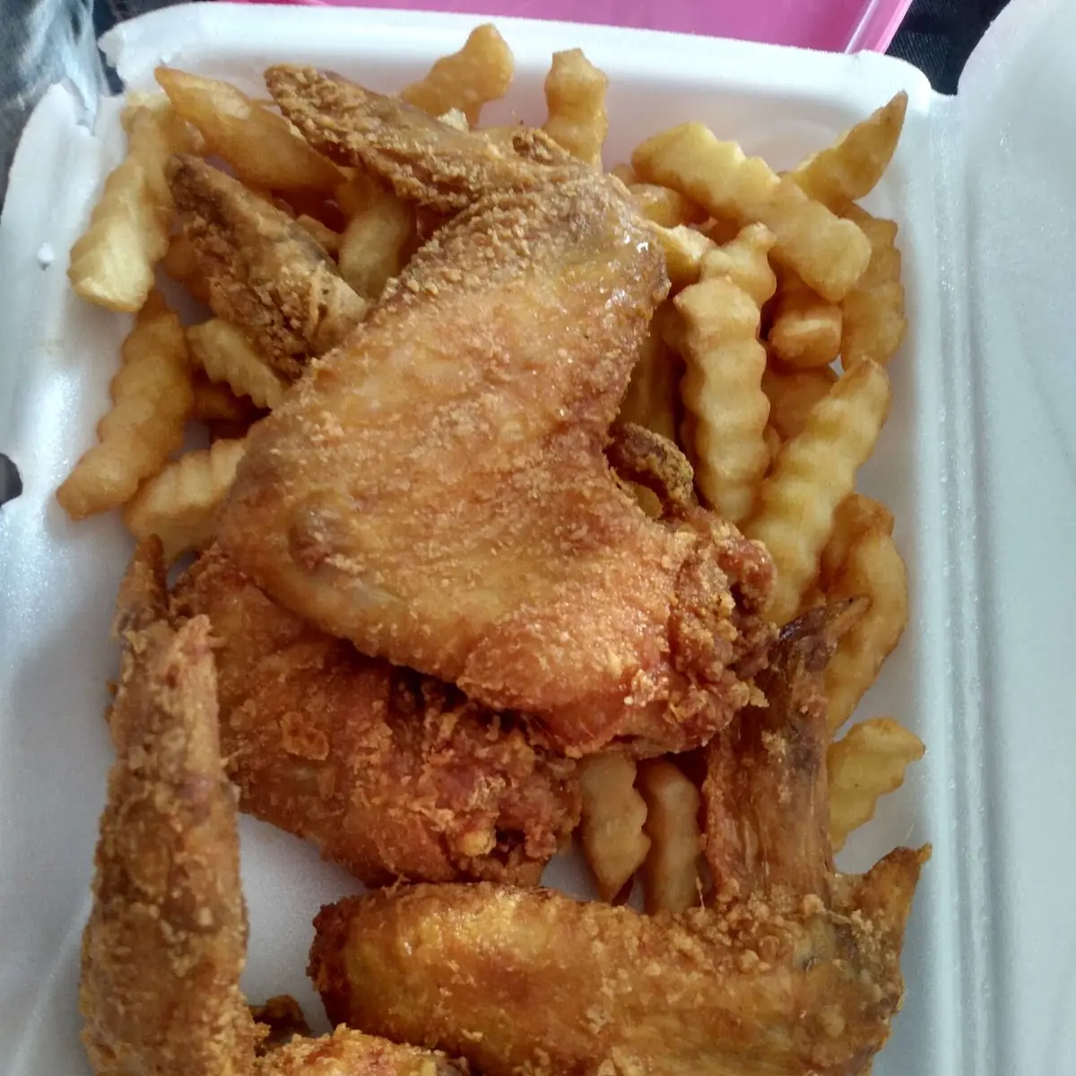 Chicken Wings with Fries