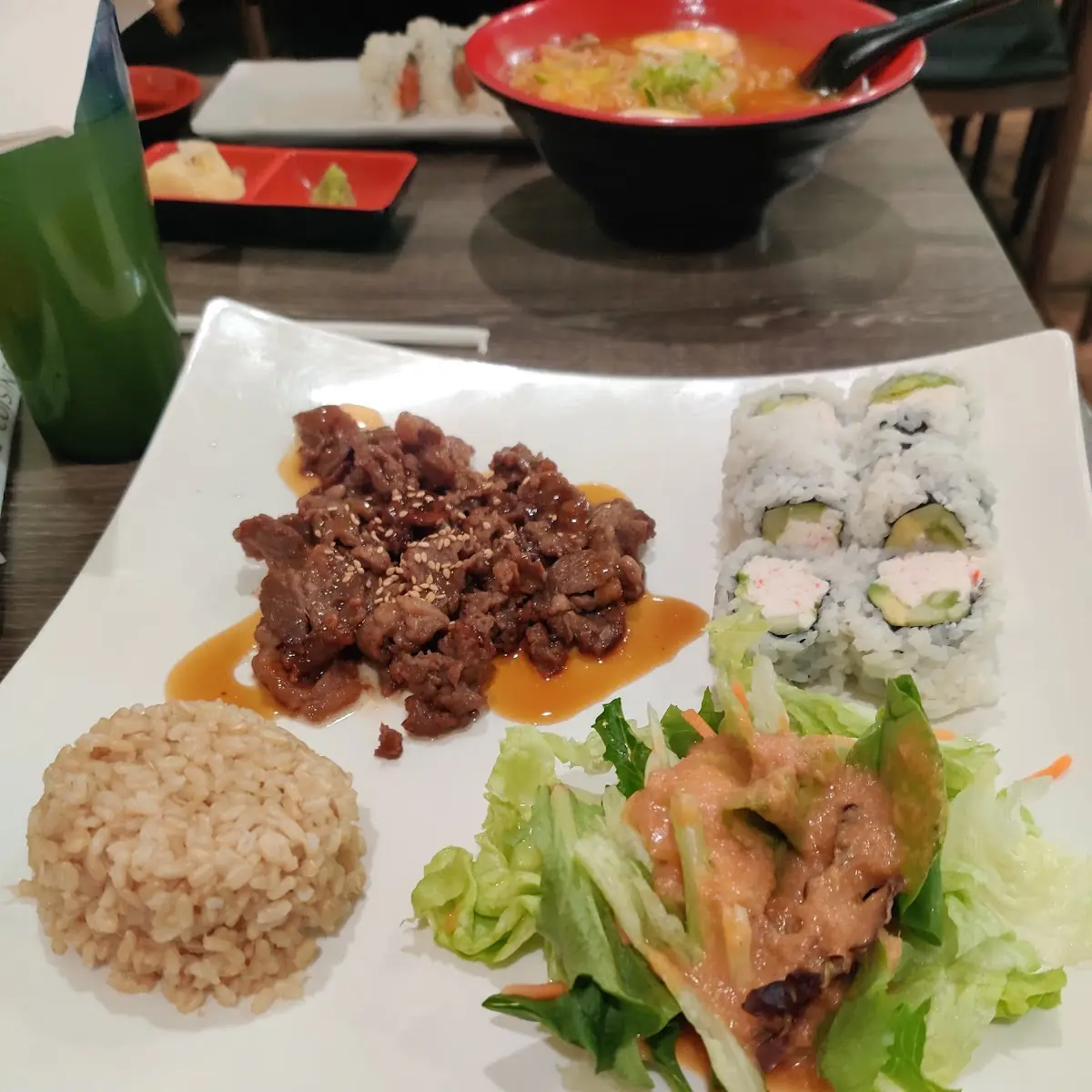 Beef Teriyaki California Roll