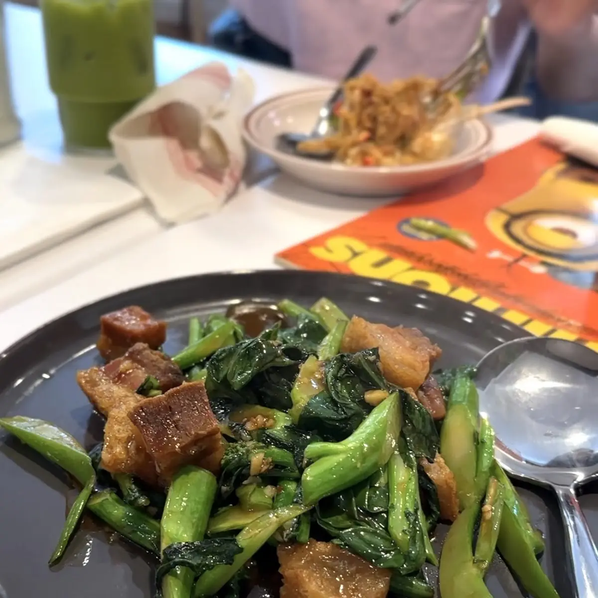 Crispy Pork with Chinese Broccoli