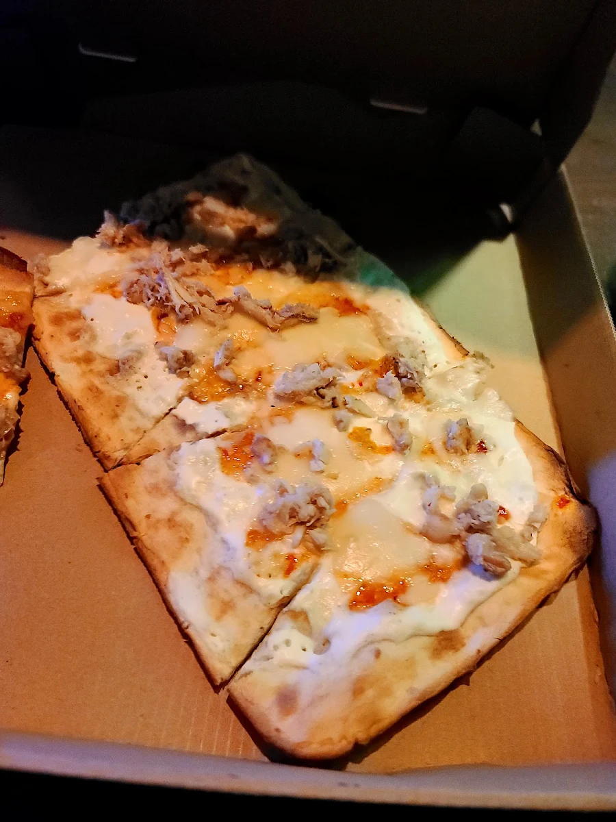 Pizza from the Crab Rangoon