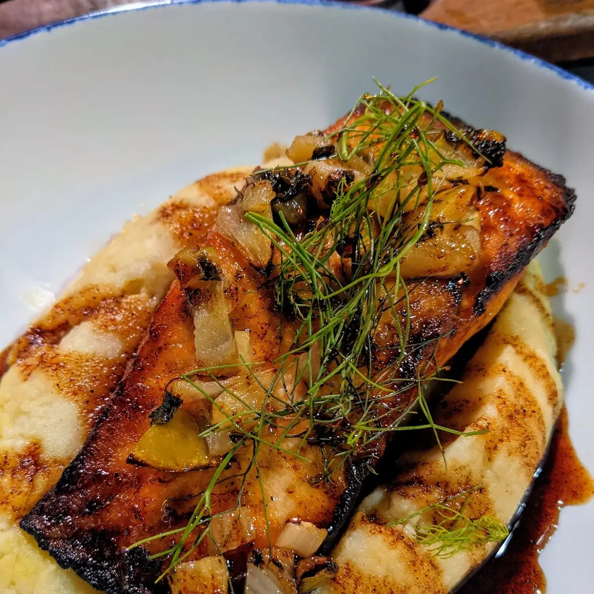 Maple Chilli Glazed Salmon