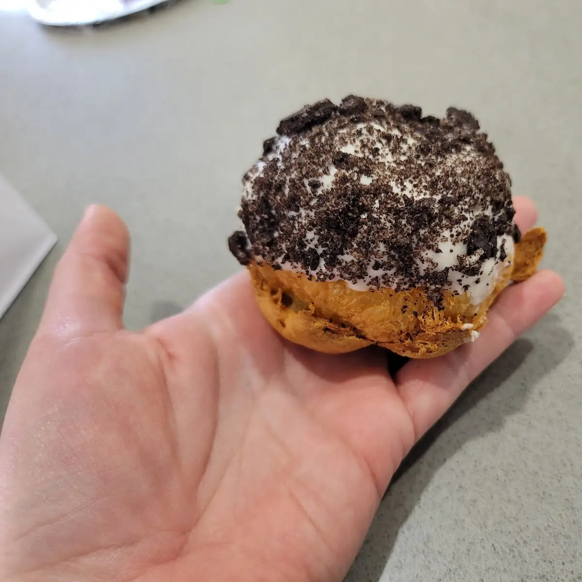 Cookie Crumb Cream Puff
