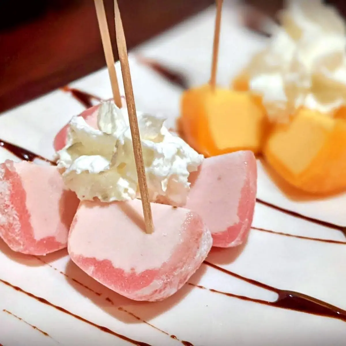 Strawberry and Mango Mochi Ice Cream