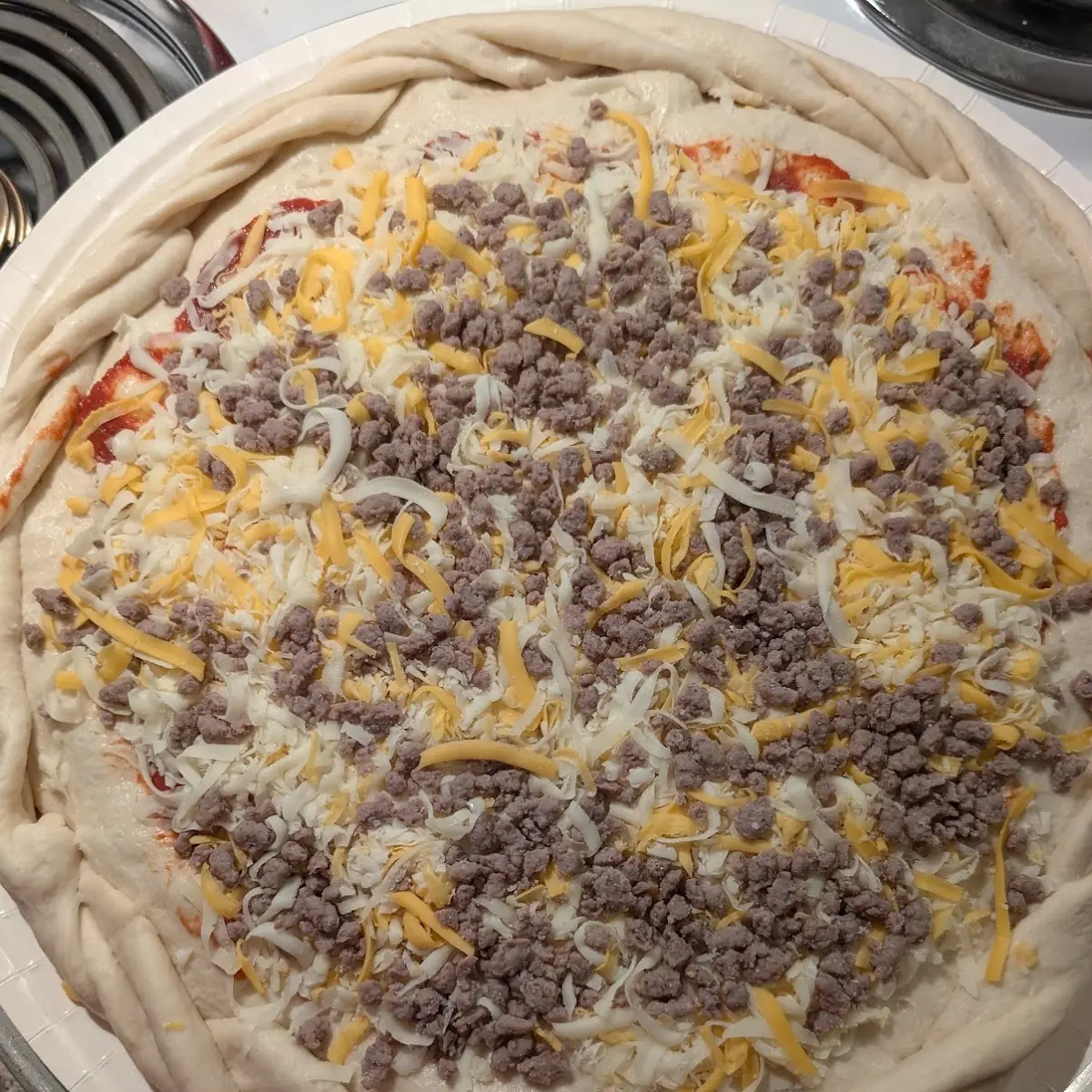 Stuffed Pizza Meat Lovers Pizza