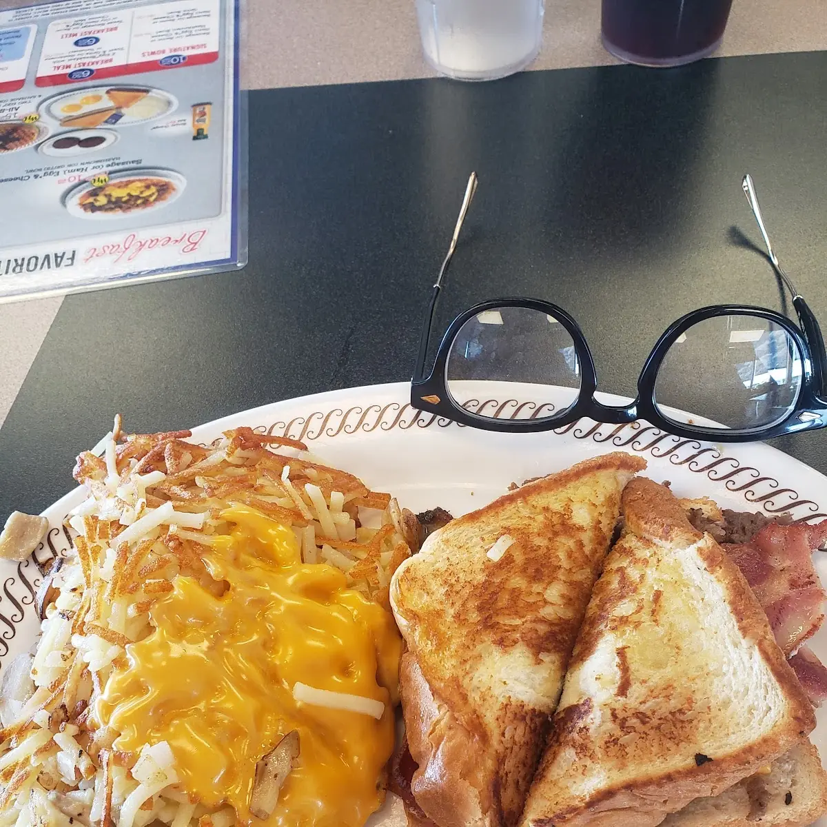 Texas Cheese Steak and Hash Browns