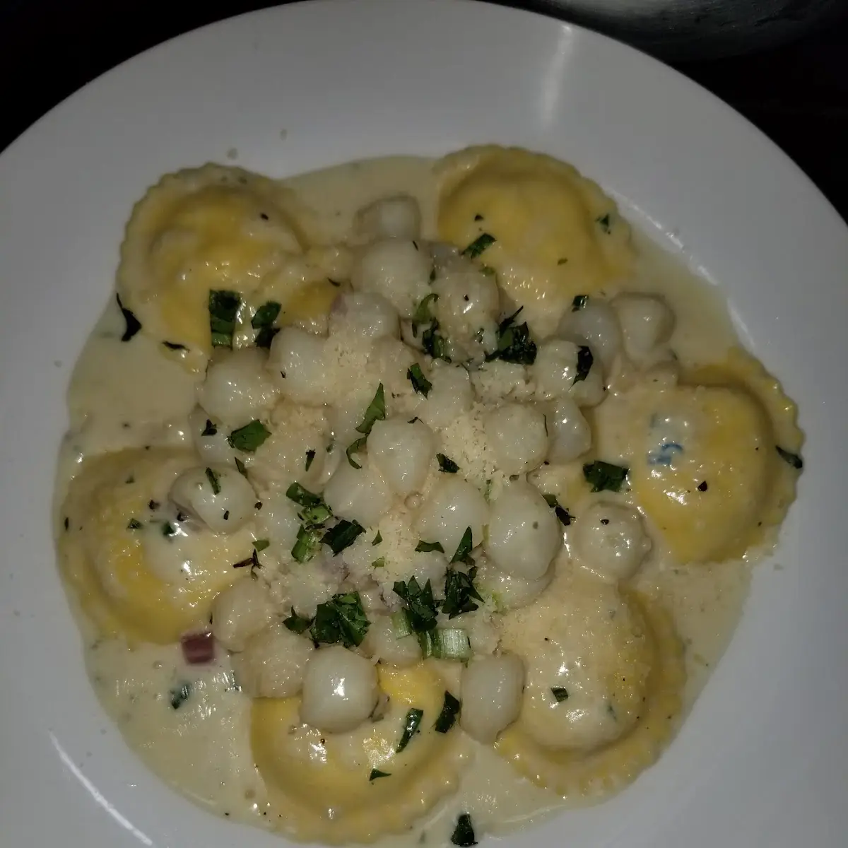 Scallops Rigatoni Bolognese