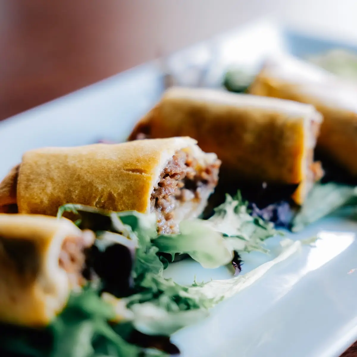Philly Cheesesteak Spring Rolls